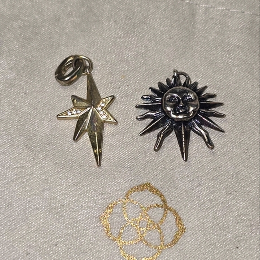 Kendra Scott Pendants Charms Sun Starburst Gold‎ Accent Set Jewelry